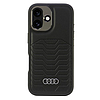Audi szintetikus bőr MagSafe iPhone 16 6.1" fekete/fekete keménytok AU-TPUPCMIP16-GT/D3-BK