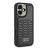Audi szintetikus bőr MagSafe iPhone 16 6.1" fekete/fekete keménytok AU-TPUPCMIP16-GT/D3-BK