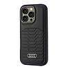 Audi szintetikus bőr MagSafe iPhone 16 Pro 6.3" fekete/fekete keménytok AU-TPUPCMIP16P-GT/D3-BK