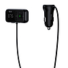 Autós Bluetooth MP3 lejátszó + töltő Baseus T Shaped S-16 Black OS (CCMT000201)