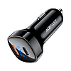Autós töltő Acefast B4, 66W, USB-C + USB, kijelzővel, fekete