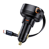 Autós töltő Baseus Enjoyment Pro USB-C kábellel, 60 W fekete (C00057802111-01)
