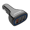 Autós töltő Dudao R7S 3x USB, QC 3.0, 18W, fekete (R7S Black)