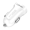 Autós töltő LDNIO DL-C17, 1x USB, 12W + Micro USB kábel, fehér (DL-C17 Micro)