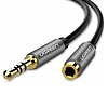 AUX UGREEN audio hosszabbító kábel 3,5 mm-es jack kábel, 3 m, szürke (10595)