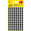 Avery-Zweckform 3009 8mm kör etikett kézzel írható fekete 104 címke/ív 4ív/csomag