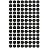 Avery-Zweckform 3009 8mm kör etikett kézzel írható fekete 104 címke/ív 4ív/csomag