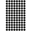 Avery-Zweckform 3009 8mm kör etikett kézzel írható fekete 104 címke/ív 4ív/csomag