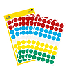 Avery-Zweckform 3088 12mm kör etikett kézzel írható vegyes (piros + kék + fehér + sárga + zöld) 54 címke/ív 5ív/csomag