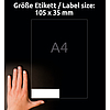 Avery-Zweckform 3423 105x35mm 2 pályás univerzális etikett 16 címke/ív 100ív/doboz