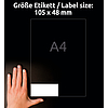 Avery-Zweckform 3424 105x48mm 2 pályás univerzális etikett 12 címke/ív 100ív/doboz