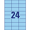 Avery-Zweckform 3449 70x37mm 3 pályás univerzális etikett kék 24 címke/ív 100ív/doboz