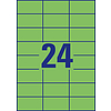 Avery-Zweckform 3450 70x37mm 3 pályás univerzális etikett zöld 24 címke/ív 100ív/doboz
