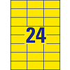 Avery-Zweckform 3451 70x37mm 3 pályás univerzális etikett sárga 24 címke/ív 100ív/doboz