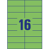 Avery-Zweckform 3454 105x37mm 2 pályás univerzális etikett zöld 16 címke/ív 100ív/doboz