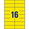 Avery-Zweckform 3455 105x37mm 2 pályás univerzális etikett sárga 16 címke/ív 100ív/doboz