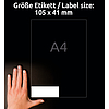 Avery-Zweckform 3477 105x41mm 2 pályás univerzális etikett 14 címke/ív 100ív /doboz