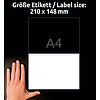 Avery-Zweckform 3655 210x148mm 1 pályás univerzális etikett 2 címke/ív 100ív /doboz