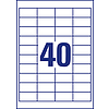 Avery-Zweckform 3657 48,5x25,4mm 4 pályás univerzális etikett 40 címke/ív 100ív/doboz