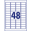 Avery-Zweckform L4736REV-25 45,7x21,2mm 4 pályás univerzális etikett kerekített sarkú visszaszedhető 48 címke/ív 25ív/csomag