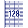 Avery-Zweckform L6020REV-25 43,2x8,5mm 4 pályás univerzális etikett visszaszedhető kerekített sarkú 128 címke/ív 25ív/csomag