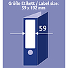 Avery-Zweckform L6061-100 192x59mm 1 pályás univerzális etikett iratrendező gerincre kerekített sarkú 4 címke/ív 100ív/doboz