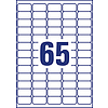 Avery-Zweckform L7551-25 38,1x21,2mm 5 pályás lézer etikett kerekített sarkú átlátszó 65 címke/ív 25ív/csomag