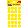 Avery-Zweckform No. 3007 18mm kézzel írható kör etikett címke sárga 96 címke/csomag