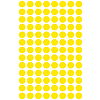 Avery-Zweckform No. 3013 8mm kézzel írható kör etikett címke sárga 416 címke/csomag