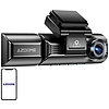 Azdome 550Pro előlapi kamera 4K, hátsó kamera 1080p és belső IR kamera, WiFi 5G/2.4G, GPS, G-Sensor, USB-C + 64 GB memóriakártya (M550Pro USB-C)