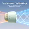 Babakocsi ventilátor 4000 mAh - JisuLife (Life2) - zöld (KF2332539)