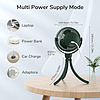 Babakocsi ventilátor 4000 mAh - JisuLife (Mini FA24) - tiszta fehér (KF2331395)