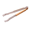 Barbecook BC-ACC-7069 rozsdamentes acél fogó, gumifa nyél, 100% FSC, 40cm