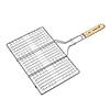 Barbecook BC-ACC-7104 hamburgersütő grillrács, krómozott, fa nyél, 100% FSC, 6db-os