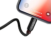 Baseus 3 az 1-ben USB-C / Lightning / Micro 3A 1,2 m-es USB-kábel, fekete (CAMLT-BSY01)