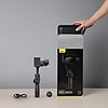 Baseus 3 tengelyes okostelefon kézi karstabilizátor fényképek és videók rögzítéséhez iOS Android kompatibilis élő vlog YouTube TikTok szürke (SUYT-0G)