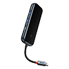 Baseus AcmeJoy 5 az 1-ben Hub, USB-C - 2xUSB 3.0, USB 2.0, USB-C PD, HDMI, sötétszürke (WKJZ010213)