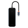 Baseus AcmeJoy 6 az 1-ben Hub, USB-C - 2xUSB 3.0, USB 2.0, USB-C PD, HDMI, RJ45, sötétszürke (WKJZ010313)