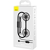 Baseus Blustery autós ventilátor fejtámlához, USB (fekete)