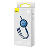 Baseus Bright Mirror 4, 3 az 1-ben USB-C kábel, Mikro USB / Lightning / USB-C, 100W, 3.5A, 1.1 m kék (CAMJ010203)
