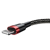 Baseus Cafule 1,5A 2 m-es Lightning USB-kábel, fekete-piros (CALKLF-C19)