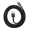 Baseus Cafule 1,5A 2 m-es Lightning USB-kábel, fekete-piros (CALKLF-C19)