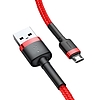 Baseus Cafule 1,5A 2 m-es USB-Micro USB-kábel, piros (CAMKLF-C09)