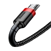 Baseus Cafule 1,5A 2 m-es USB-Micro USB-kábel, piros-fekete (CAMKLF-C91)