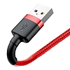 Baseus Cafule 2.4A Lightning USB-kábel 0.5m, piros (CALKLF-A09)