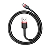 Baseus Cafule 2.4A USB-Micro USB kábel 1m, piros-fekete (CAMKLF-B91)