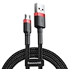 Baseus Cafule 2A 3 m USB-Micro USB kábel, fekete és piros (CAMKLF-H91)
