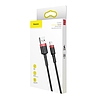Baseus Cafule 2A 3m Lightning USB-kábel, fekete-piros (CALKLF-R91)