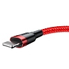 Baseus Cafule 2A 3m Lightning USB-kábel, piros (CALKLF-R09)
