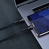 Baseus Cafule PD 2.0 USB-C - USB-C PD 2.0, QC 3.0 kábel, 60 W, 2 m, fekete-szürke (CATKLF-HG1)